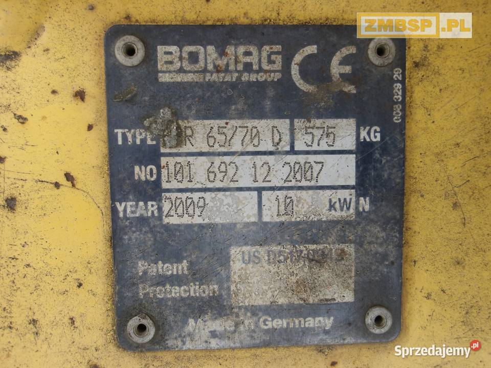 Zagęszczarka rewersyjna Bomag BPR6570D Pleszew
