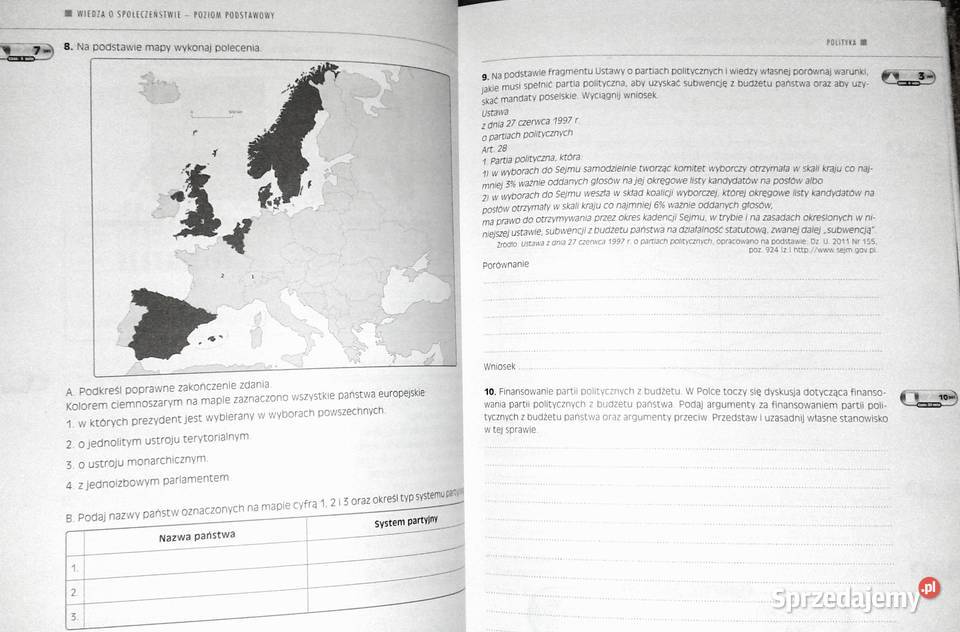 Wiedza o społeczeństwie Teksty i arkusze z