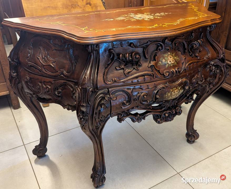Wspaniała komoda neobarokowa orzech sklep Dąbrowa Górnicza