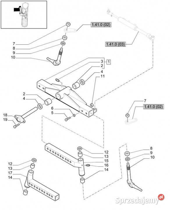 Holland T6010 Przedłuźenie 82027589 wielkopolskie sprzedam