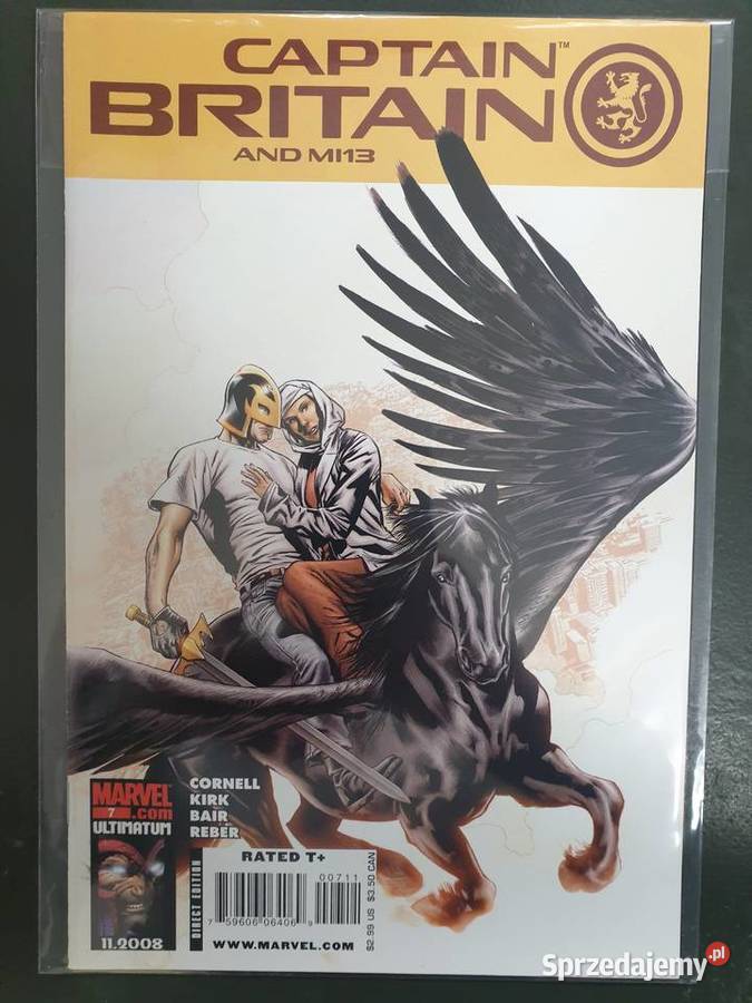 Captain Britain 3 oryginalne komiksy Marvel USA Gdynia sprzedam