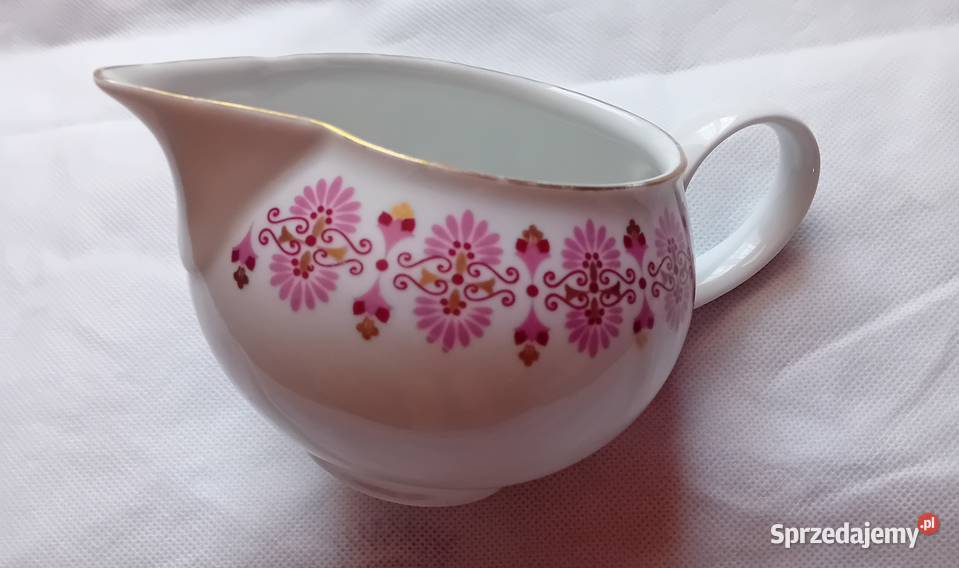 Mlecznik Henneberg Porzellan z lat 70ych XX w Porcelana i szkło