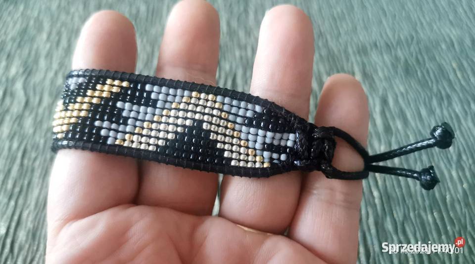 Bransoletka z koralików złota mazowieckie Warszawa