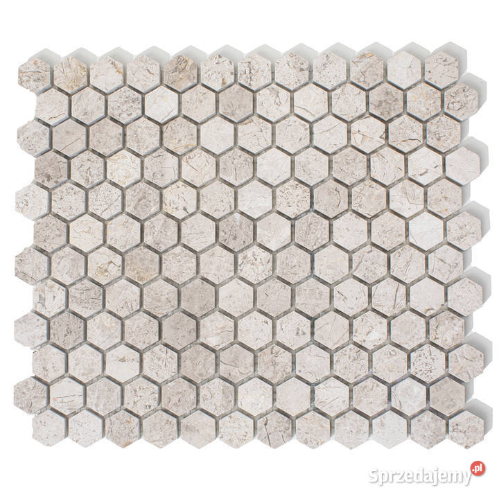 Mozaika heksagonalna z marmuru Tundra Grey Piaseczno
