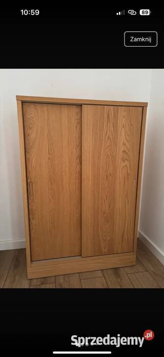 Szafka komoda drewniana przesuwana vintage retro