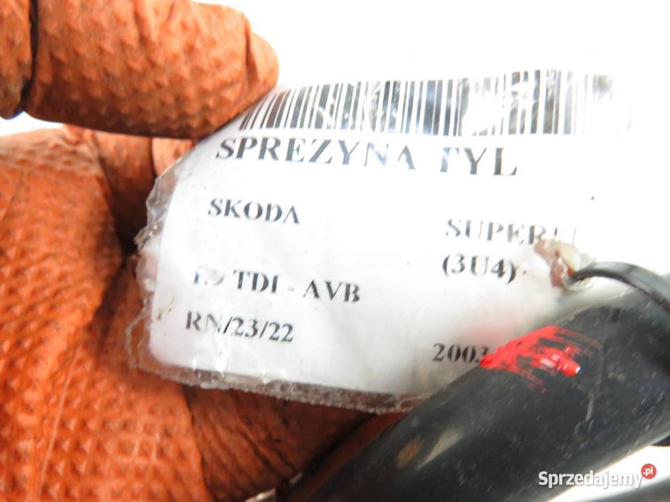 SPRĘŻYNY TYŁ SKODA SUPERB I 19 TDI