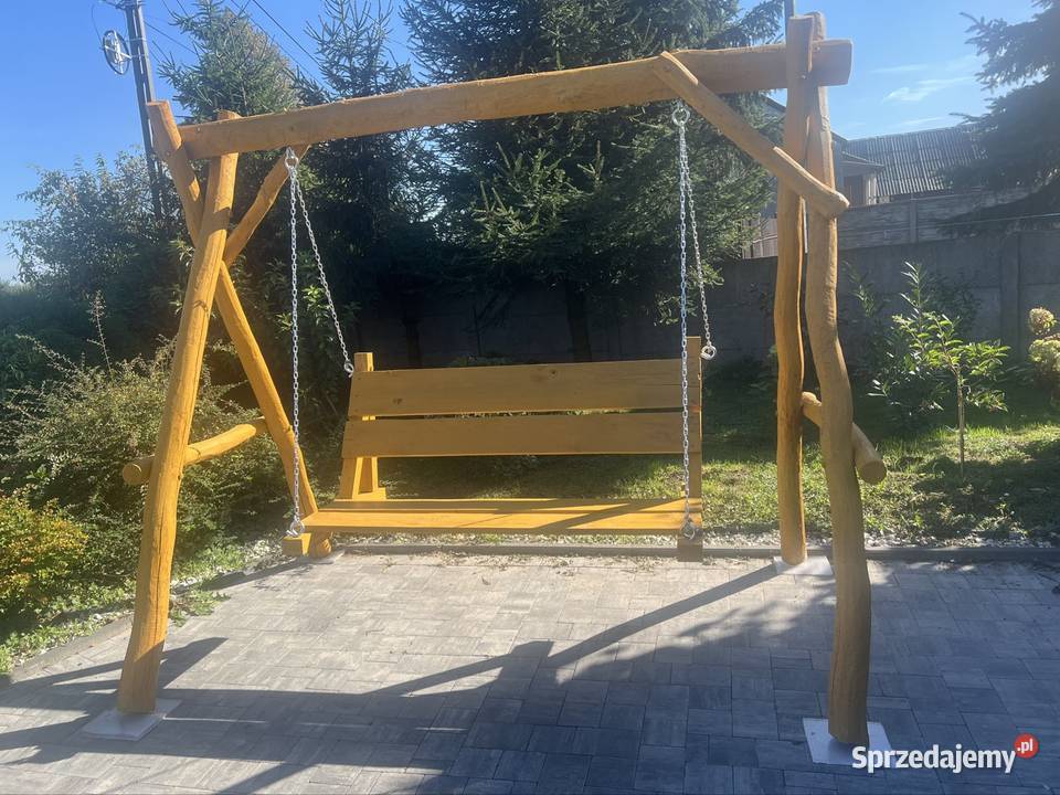 Huśtawka ogrodowa drewno