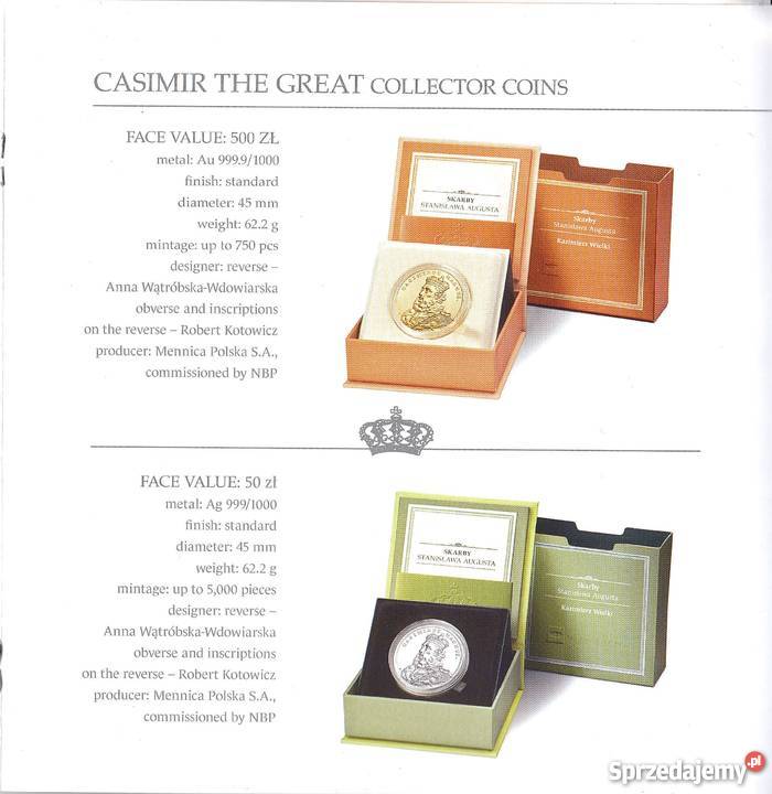 Prospekt emisyjny 50 i 500 Kazimierz Wielki SSA sprzedam