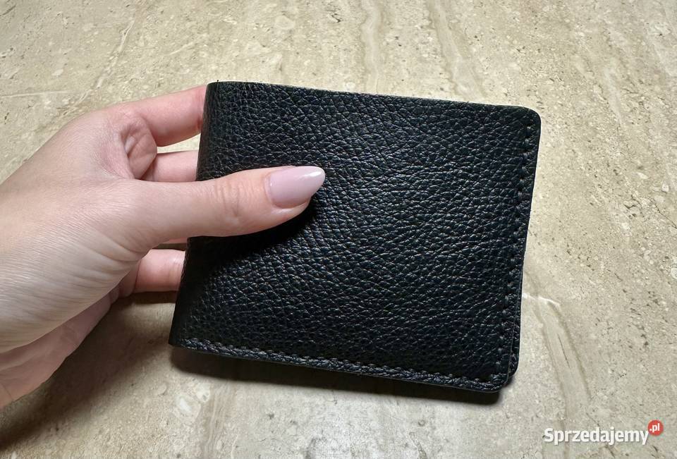 Portfel ręcznie szyty ze skóry naturalnej Uniseks Maciejowice