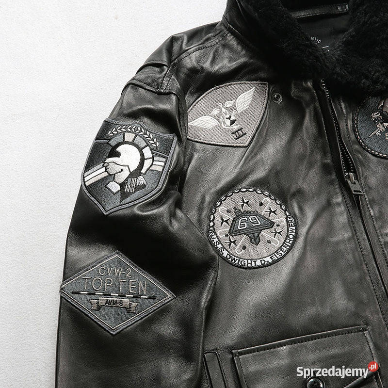 Nowa kurtka skórzana Avirex Top Gun skóra czarna Warszawa sprzedam