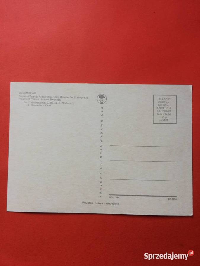 2695 Widokówka Węgorzewo Szczecin