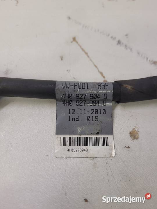WIĄZKA KABEL ZACISKU TYŁ AUDI A8 D4 4H0927904D Materiały instalacyjne Przystajń