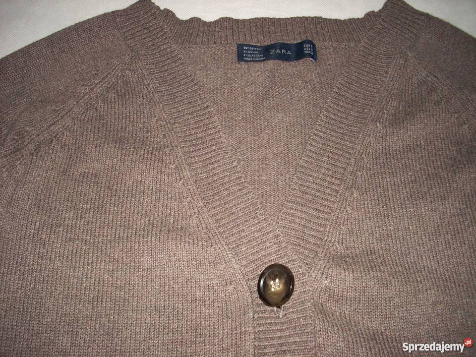 ZARA Sweter ciepły Zapinany 34 36 XS S Zara Nowy Sącz