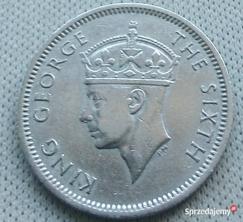 MALAJE BRYTYJSKIE10 CENTS 1949 r RZADKA mazowieckie Legionowo