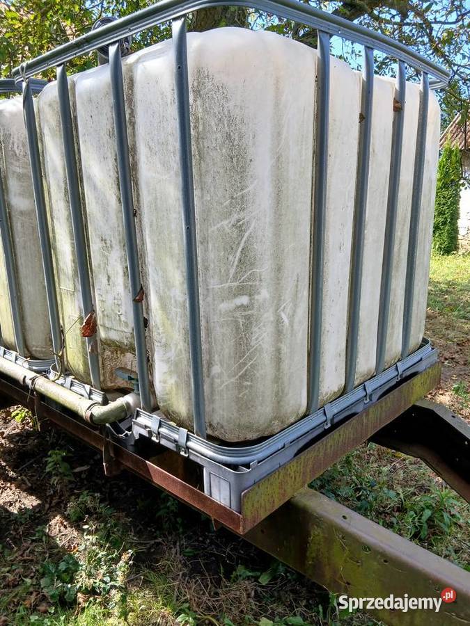 Przyczepa beczkowóz z zbiornikami 1000 l Zbiorniki Wolbrom
