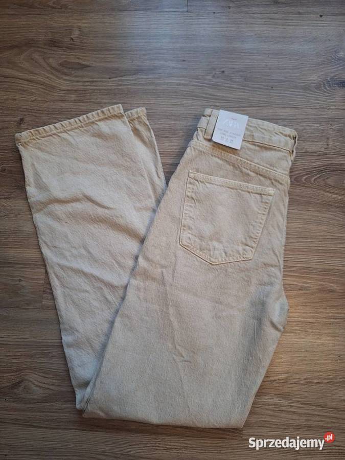 Świetne jasne NOWE jeansy Zara boyfriend proste Kraków