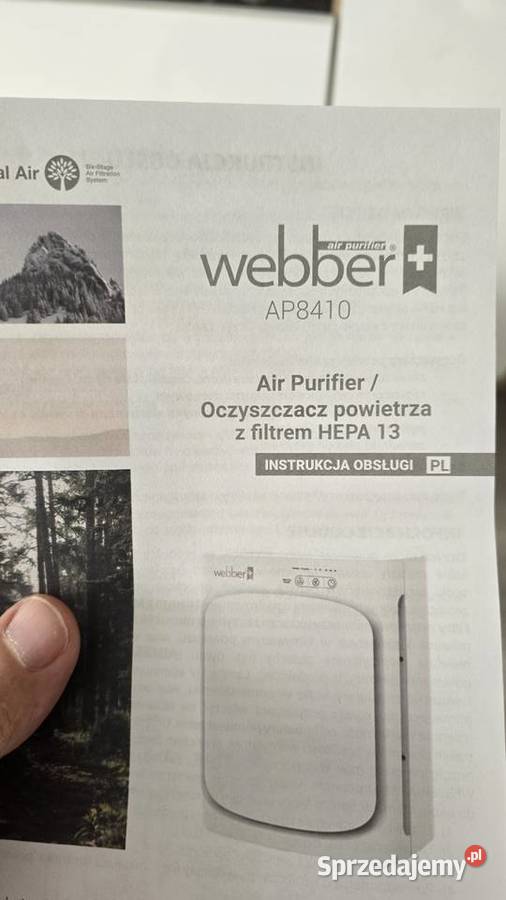 Oczyszczacz powietrza AP8410 Webber z jonizacją Ostróda