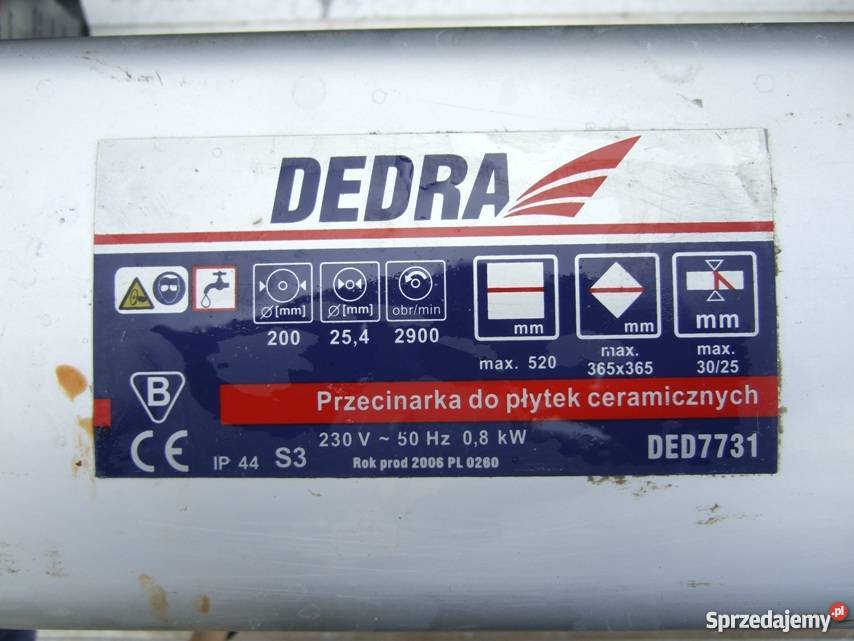 Przecinarka na mokro Dedra 7731 230V