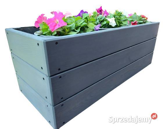 Donica drewniana ogrodowa 80x40x40 Radomsko