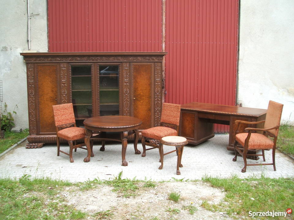 Antyczny komplet gabinetowy 1925 NEORENESANS Wrocław