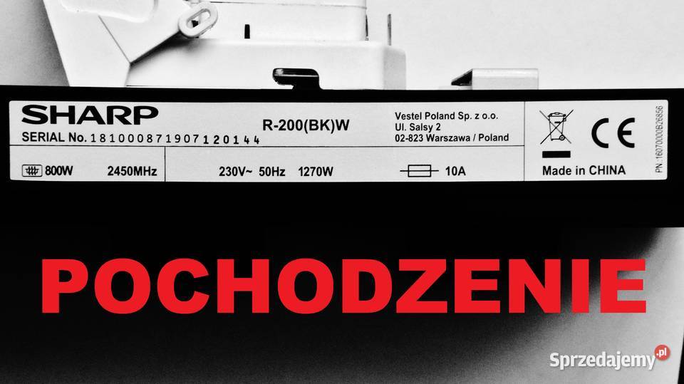 Talerz 255 mm z mikrofalówki Sharp R200BKW Bydgoszcz