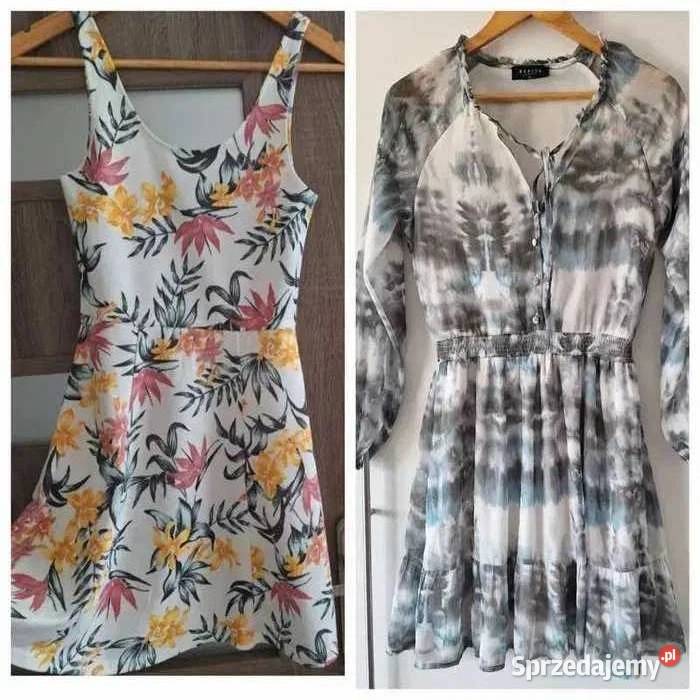 Śliczne letnie zwiewne sukienki 34 Mohito HM Kraków