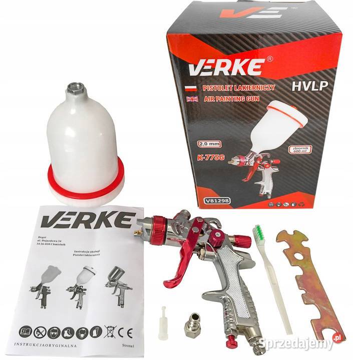 PISTOLET LAKIERNICZY DO MALOWANIA MALARSKI HVLP Narzędzia świętokrzyskie Chmielnik