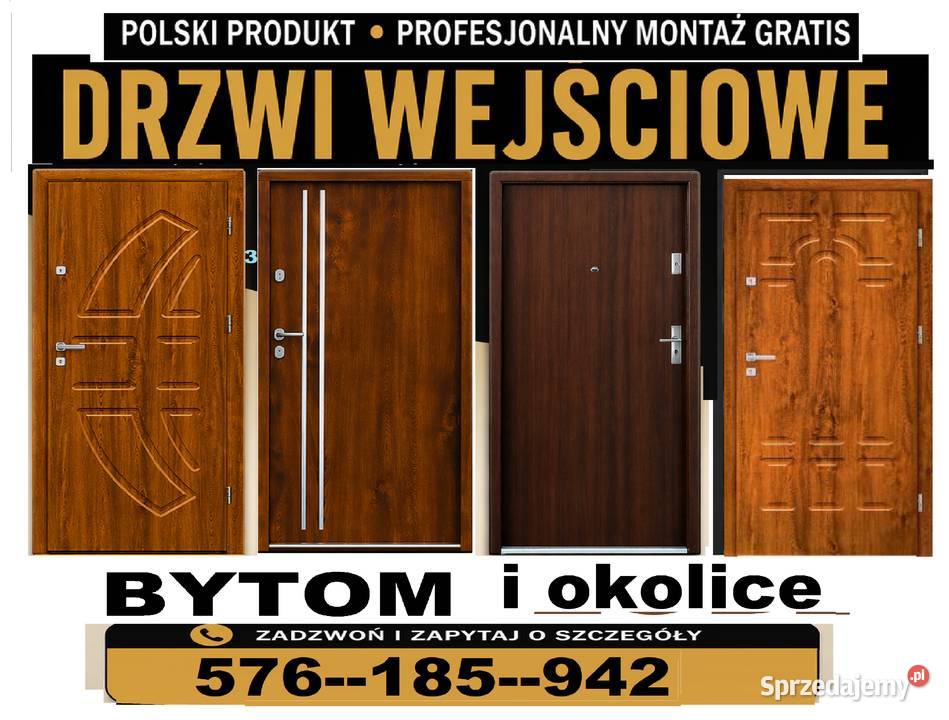 Drzwi zewnętrzne z montażem wejściowe śląskie Bytom
