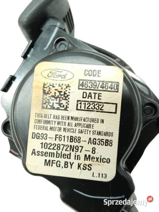 PAS BEZPIECZEŃSTWA PRAWY TYŁ MONDEO MK5 Ford Rok produkcji 2013 Wyposażenie wnętrza