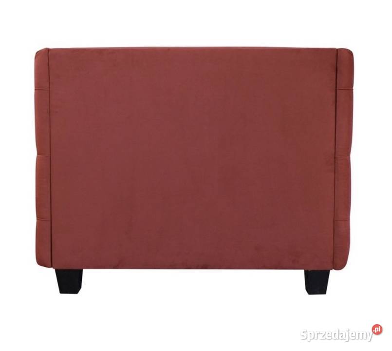 Piękny fotel pikowany velvet