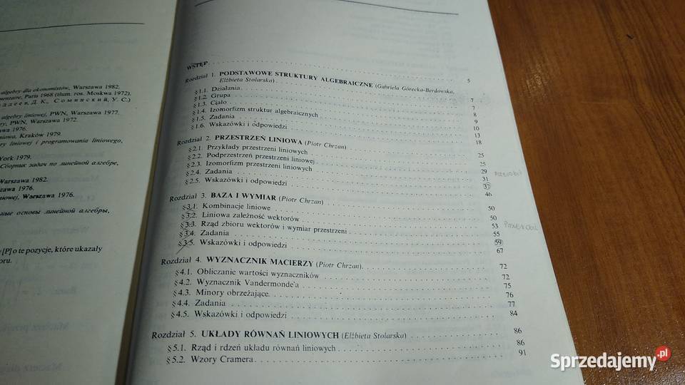 Zbiór zadań z algebry liniowej ekonometryków matematyka, statystyka Książki i Podręczniki