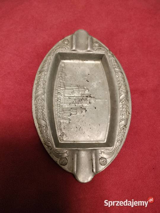 Popielniczka aluminiowa stara czasy PRL kolekcje Choszczno