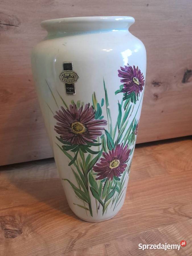 Wazon Jasba Keramik wys 25 kolekcjonerski Porcelana i szkło