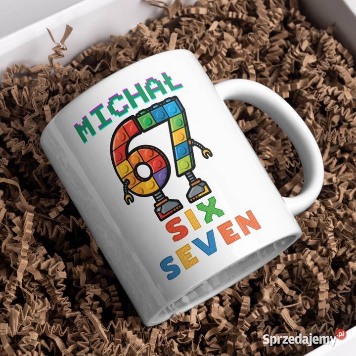 Kubek 67 SIX SEVEN Trend Prezent Gracza Dziecka mazowieckie Warszawa