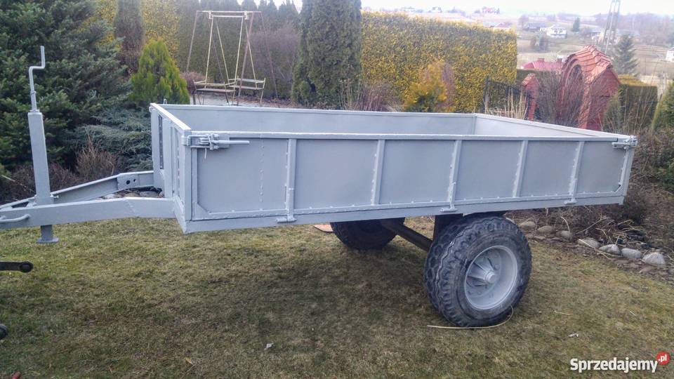 PRZYCZEPA JEDNOOSIOWA 4t nieuszkodzony Ołpiny