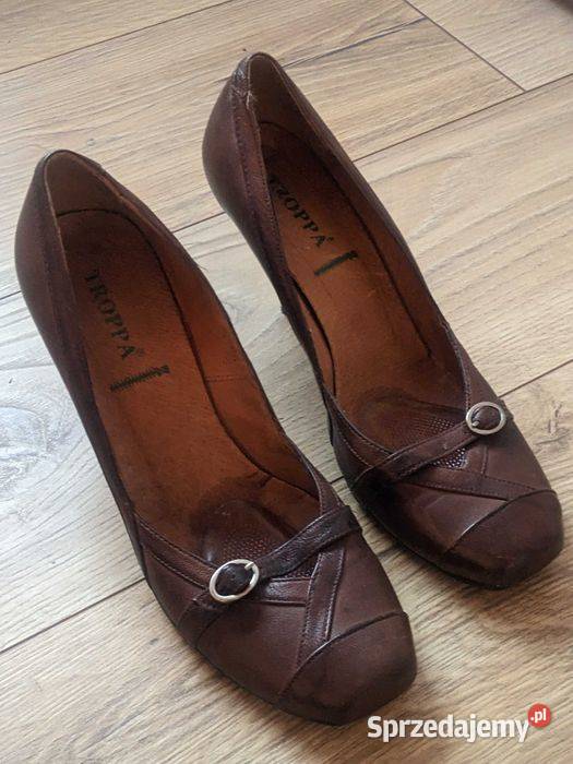 Szpilki skóra naturalna r 40 inna Czółenka sprzedam