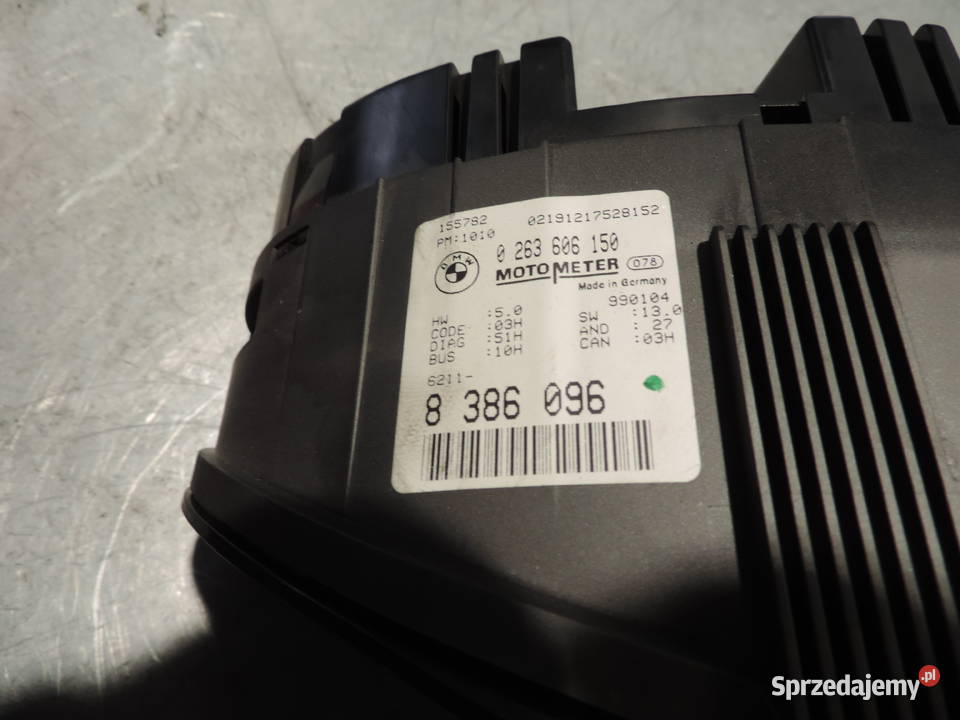 BMW E46 20 D ZEGARY LICZNIK 8386096 Rok produkcji 1999 Nowy Sącz