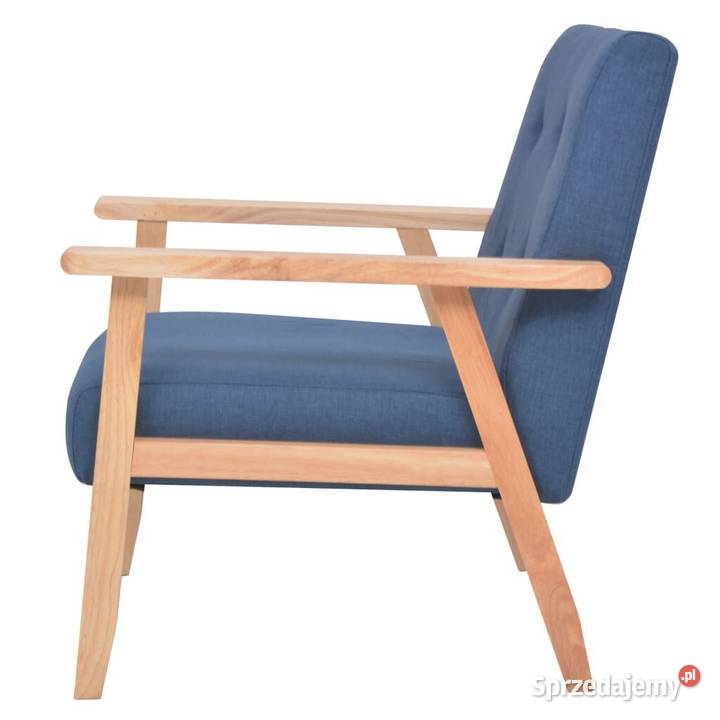 vidaXL Fotel niebieski tkaninaSKU244654 Fotele mazowieckie Warszawa