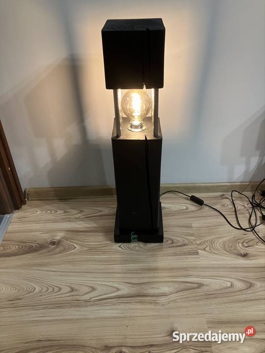 Lampa z drewna vintage Kondratowice