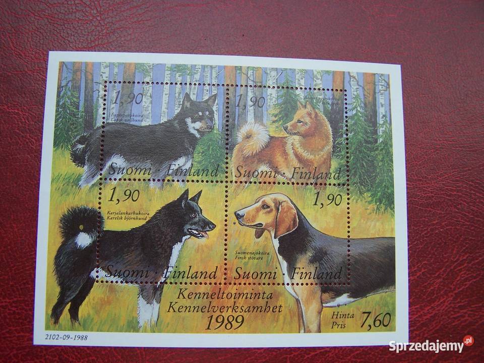 Finlandia 1989 MNH Fauna Psy Tychy
