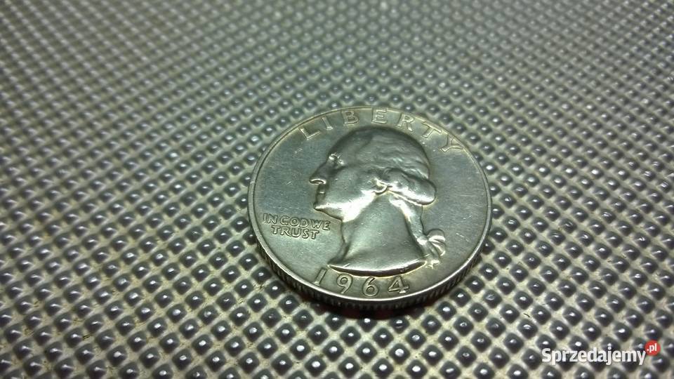 MONETA USA dolara 1964 D Washington Quarter Warszawa