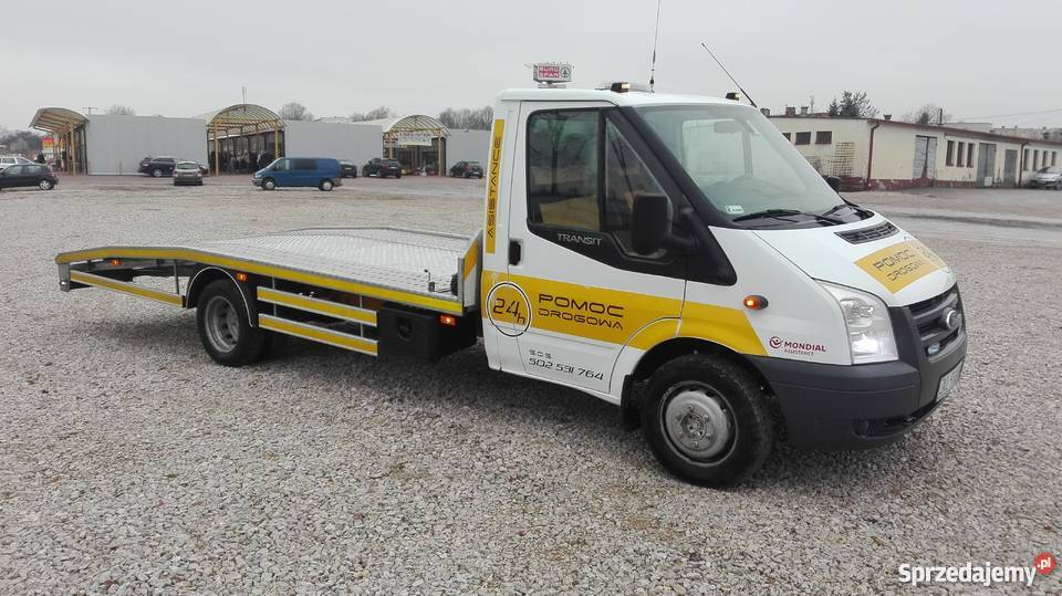 Ford transit autolaweta pomoc drogowa najazd wspomaganie kierownicy Samochody dostawcze Rawa Mazowiecka