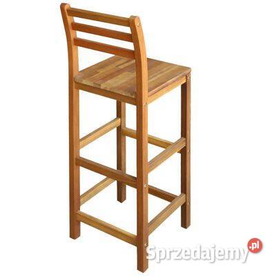 vidaXL Stołki barowe 2 lite drewno Warszawa