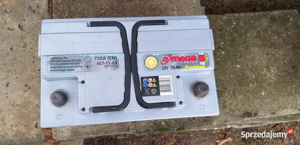 Amega Premium M5 Megatex 12V 75Ah 720A osobowe Nowy Dwór Mazowiecki