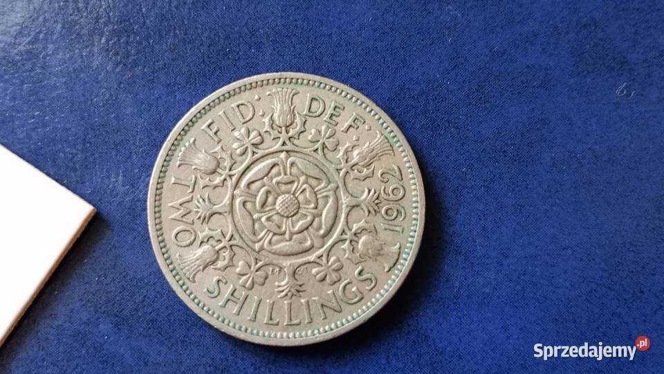 Stare monety 2 szyling 1962 Wielka Brytania Lesko