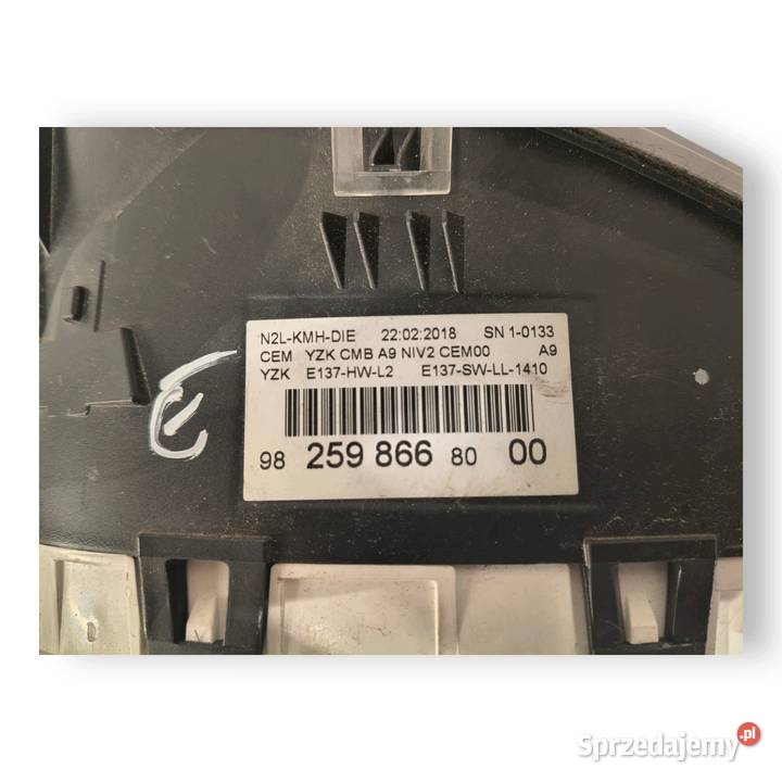 LICZNIK ZEGARY 9825986680 Peugeot 208 I LIFT 16 Chełm