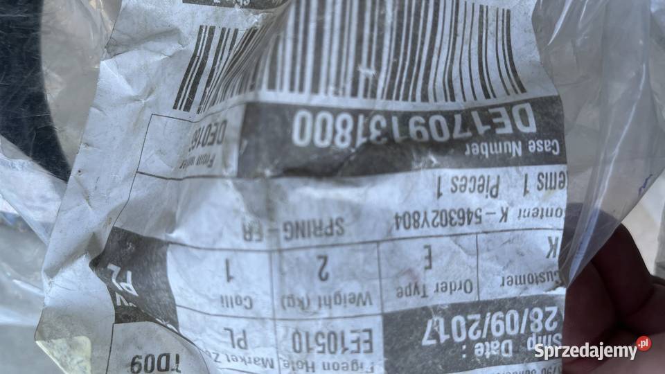 NOWA Sprężyna zawieszenia przód KIA SPORTAGE mazowieckie