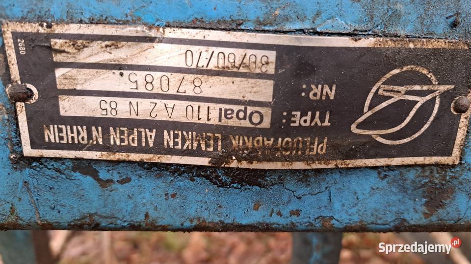 Pług Lemken 2 skibowy Myślenice