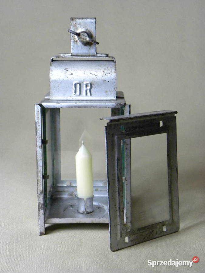 Niemiecka świecowa lampa kolejowa wagonowa DR Antyki Legnica