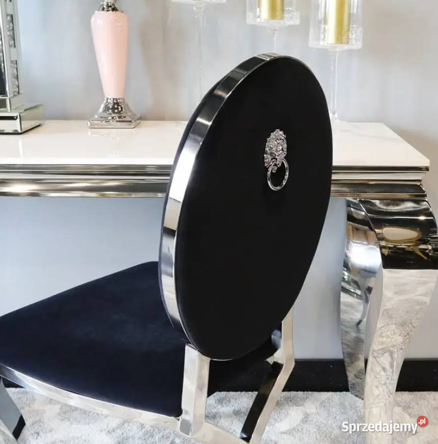 Jadalnia glamour Medaglione Nero piękna stylowa Warszawa
